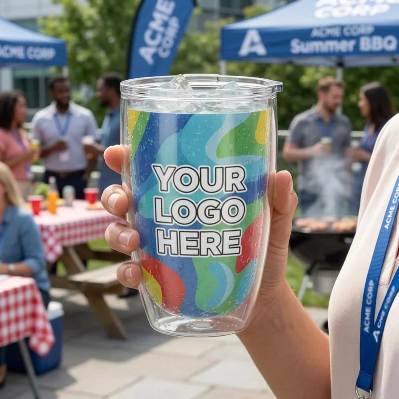 Acrylic Tumbler Clear 16oz thumb 3