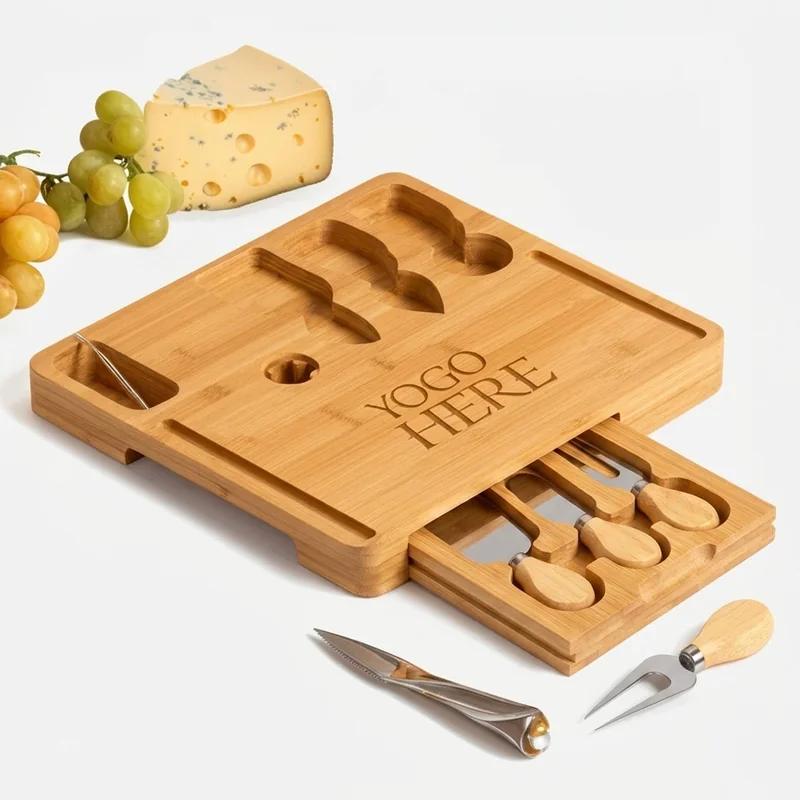 Bamboo Cheese Board with Tools thumb 2