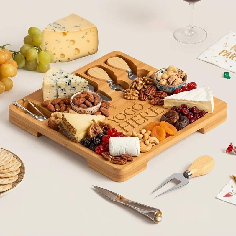 Bamboo Cheese Board with Tools thumb 3