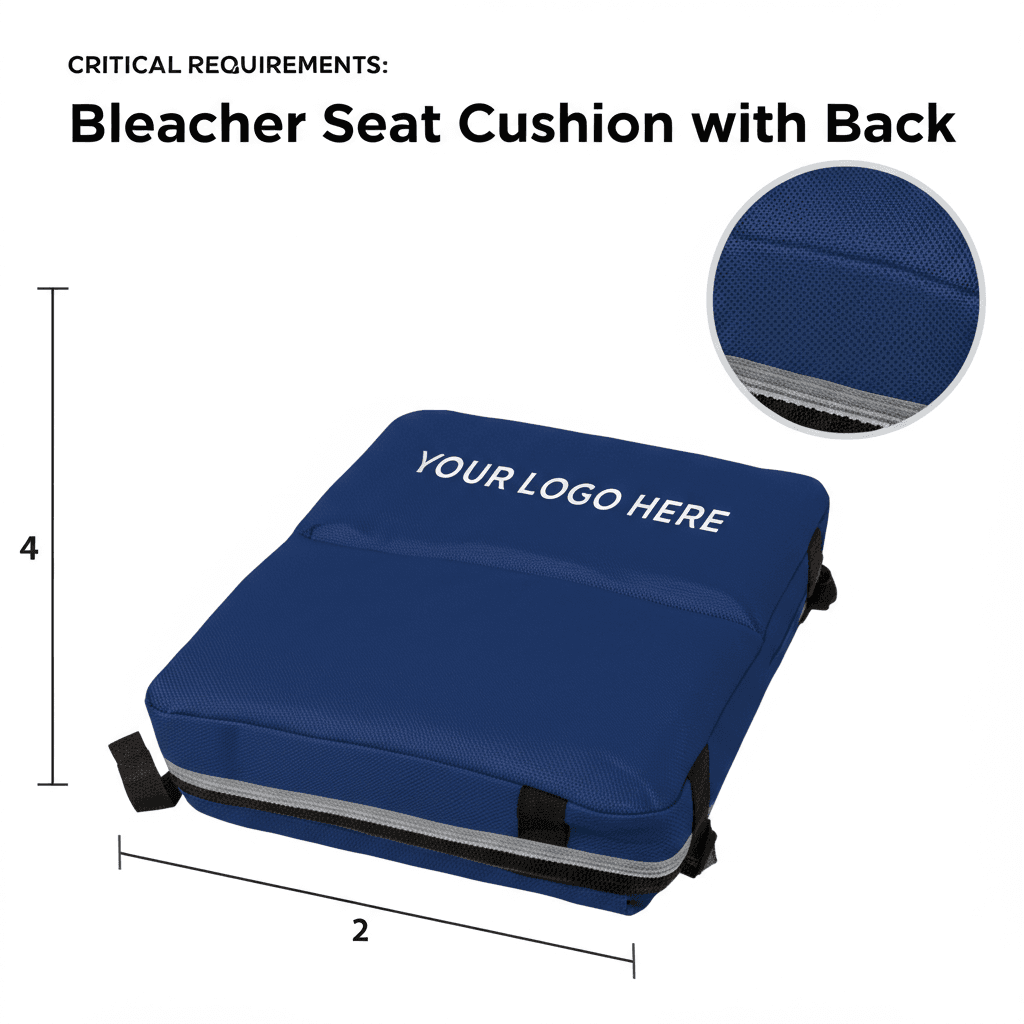 Bleacher Seat Cushion with Back thumb 2