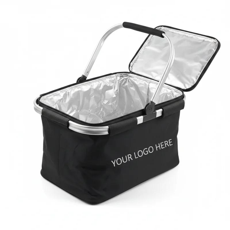 Compact Folding Picnic Basket Cooler thumb 2