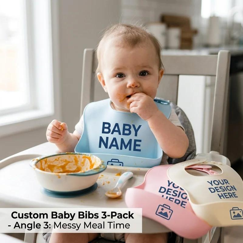 Aangepaste Baby Slabbetjes 3-Pack thumb 3