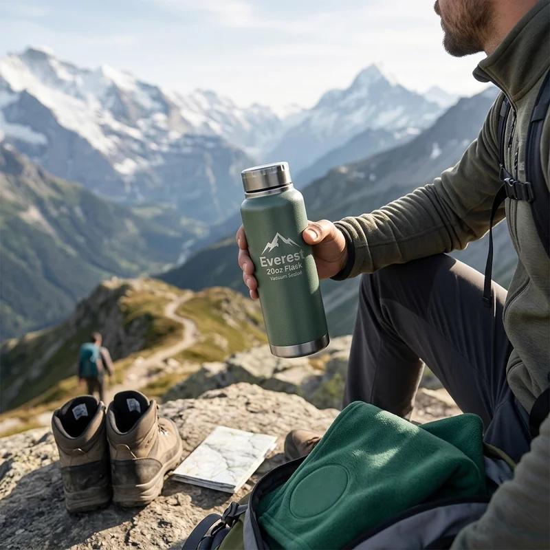 Everest 20oz Vacuum Sealed Flask thumb 3
