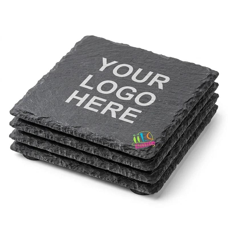 Everest Square Slate Coaster Set thumb 2