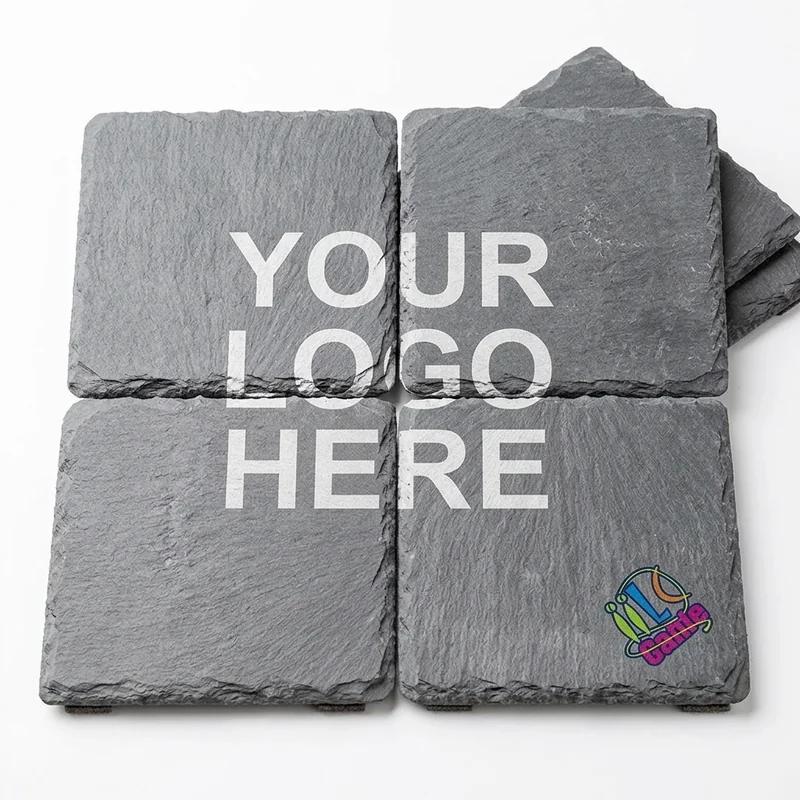 Everest Square Slate Coaster Set thumb 4