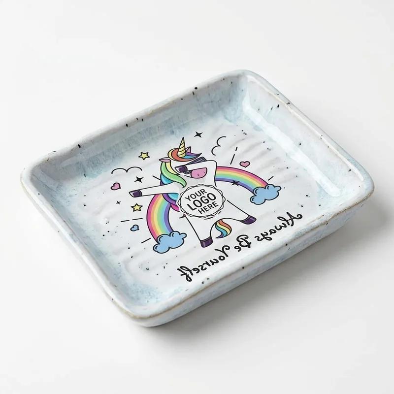 Glacier Frost Ceramic Soap Dish thumb 2