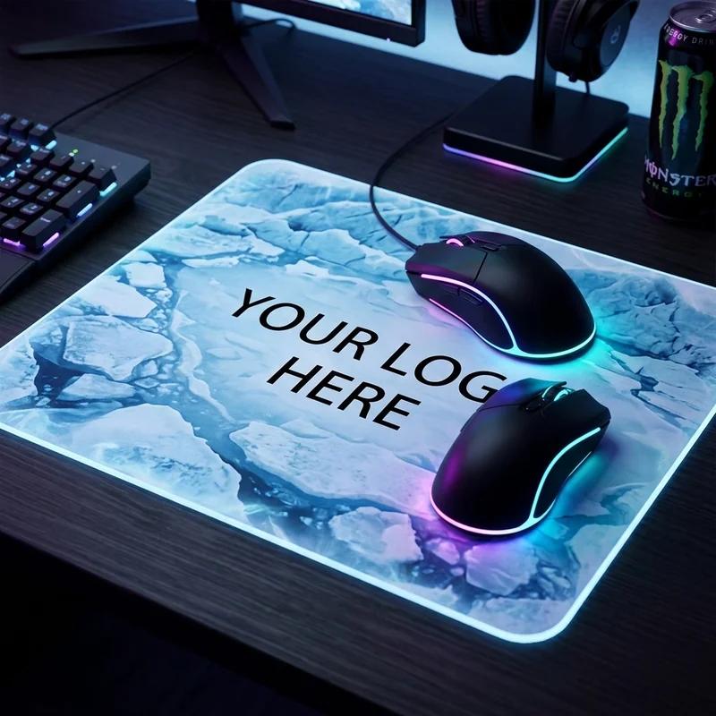 Glacier Frost Desk Mouse Pad thumb 3