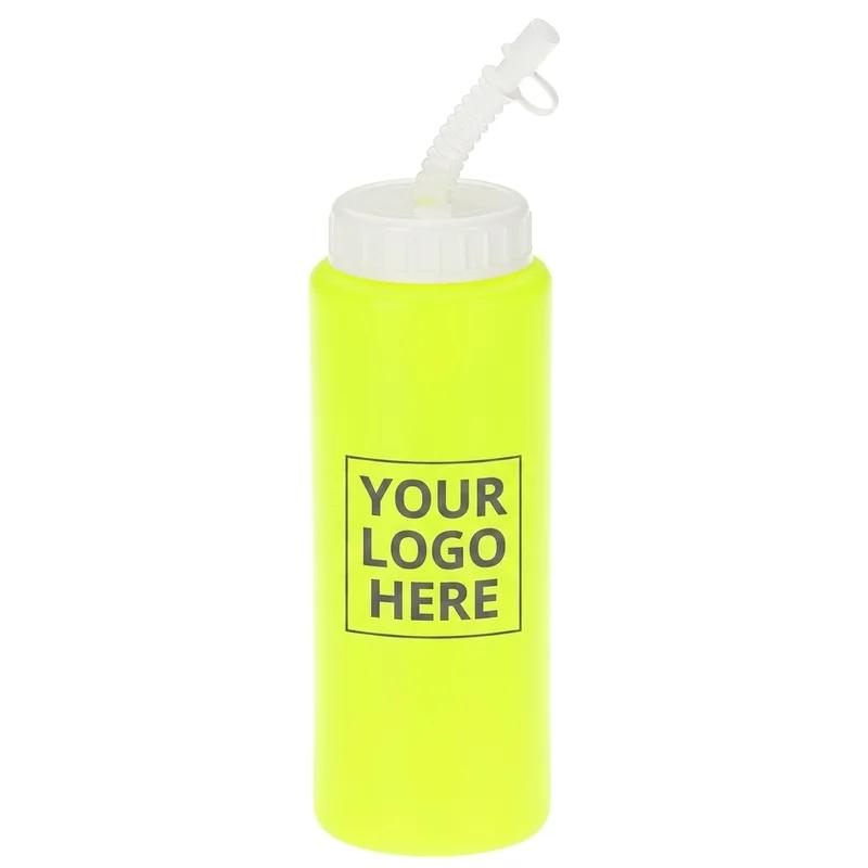 Glacier Frost Full Color Sport Bottle with Straw