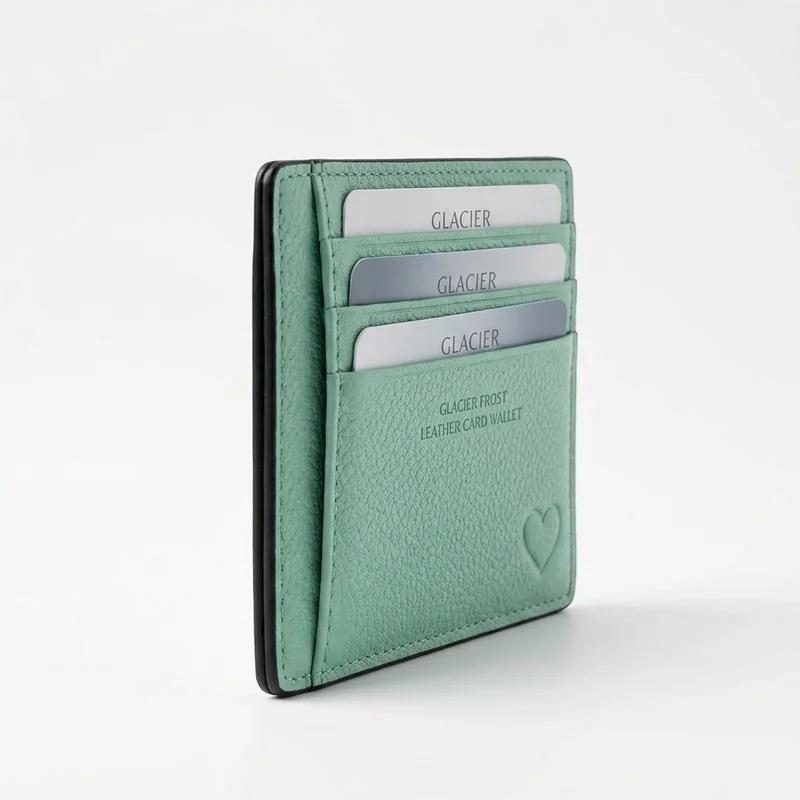 Glacier Frost Leather Card Wallet thumb 2