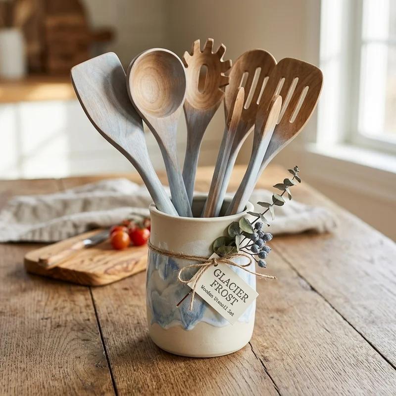 Glacier Frost Wooden Utensil Set thumb 3