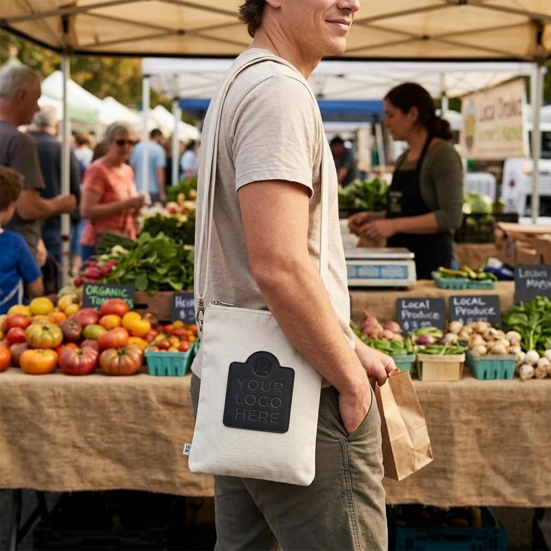 Glacier Recycled Cotton Tote thumb 3