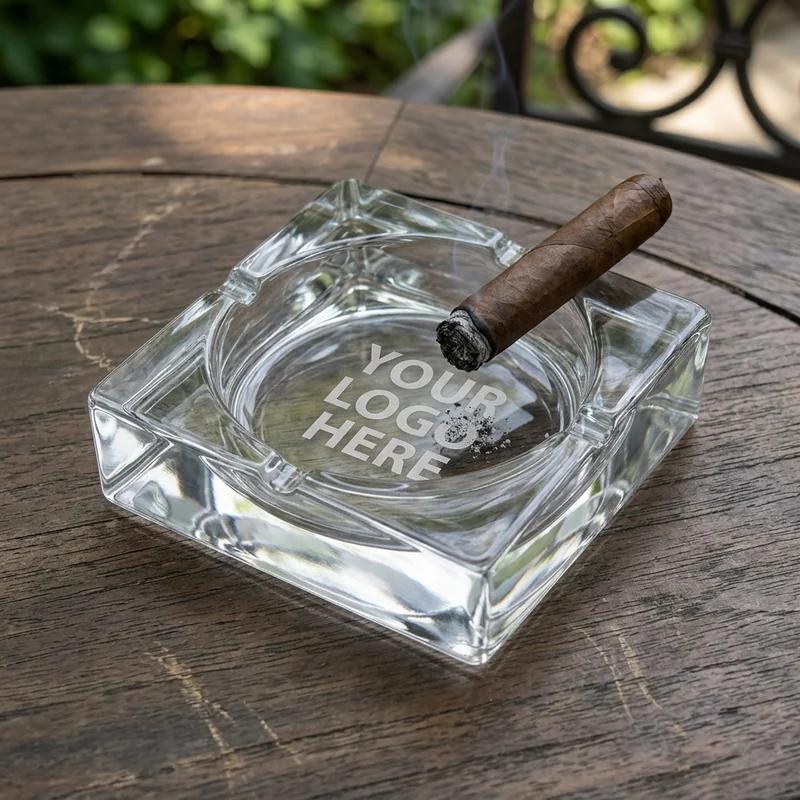 Glass Ashtray Square thumb 3