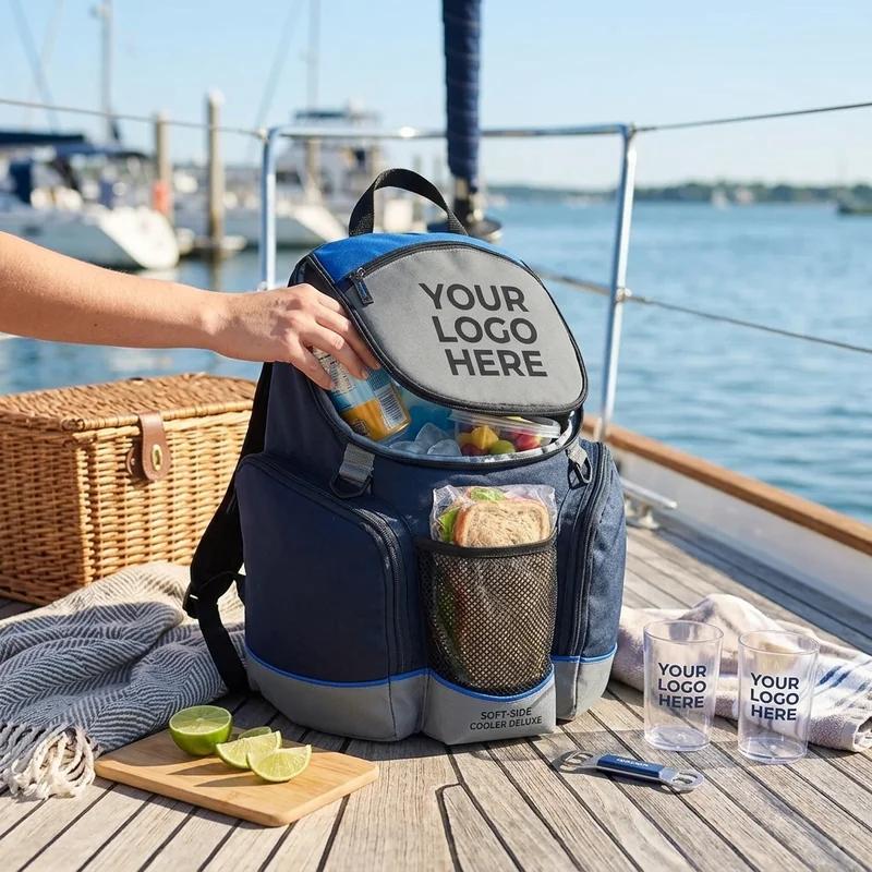 Nautical Navy Soft-Side Cooler Deluxe thumb 3