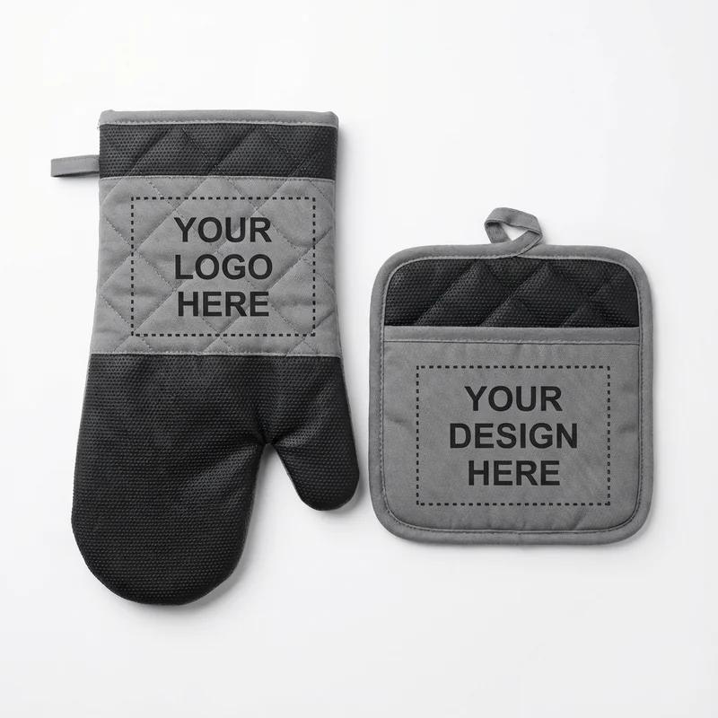 Oven Mitt and Potholder Set