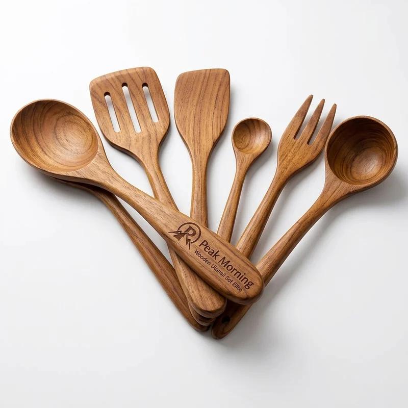 Peak Morning Wooden Utensil Set Elite thumb 2