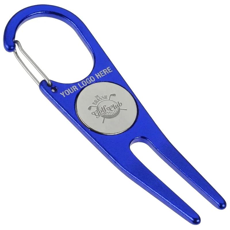 Peak Performance Aluminum Divot Tool with Ball Marker