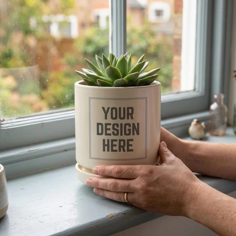 Ceramic Plant Pot 6" thumb 3