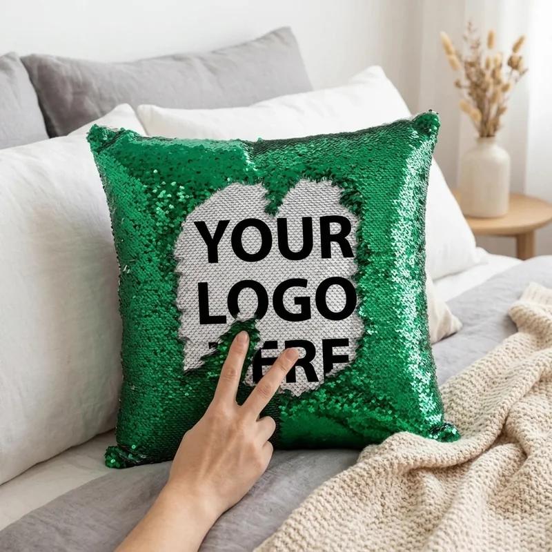 Reversible Sequin Pillow thumb 3