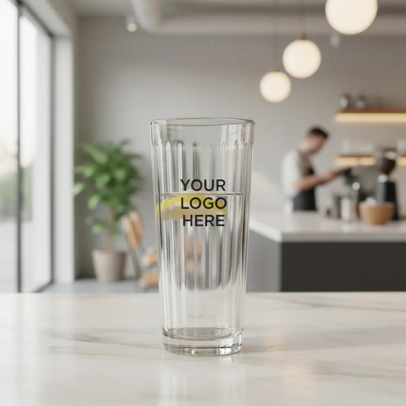 Striped Highball Glass with Straw 17oz thumb 4