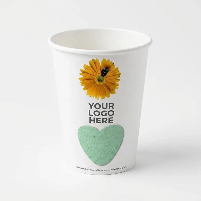 Summit 10oz Paper Coffee Cup White thumb 2