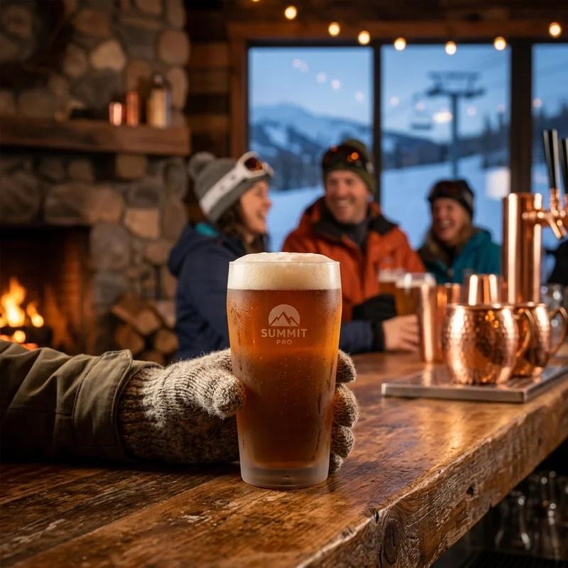 Summit 16oz Frosted Pint Glass Pro thumb 3