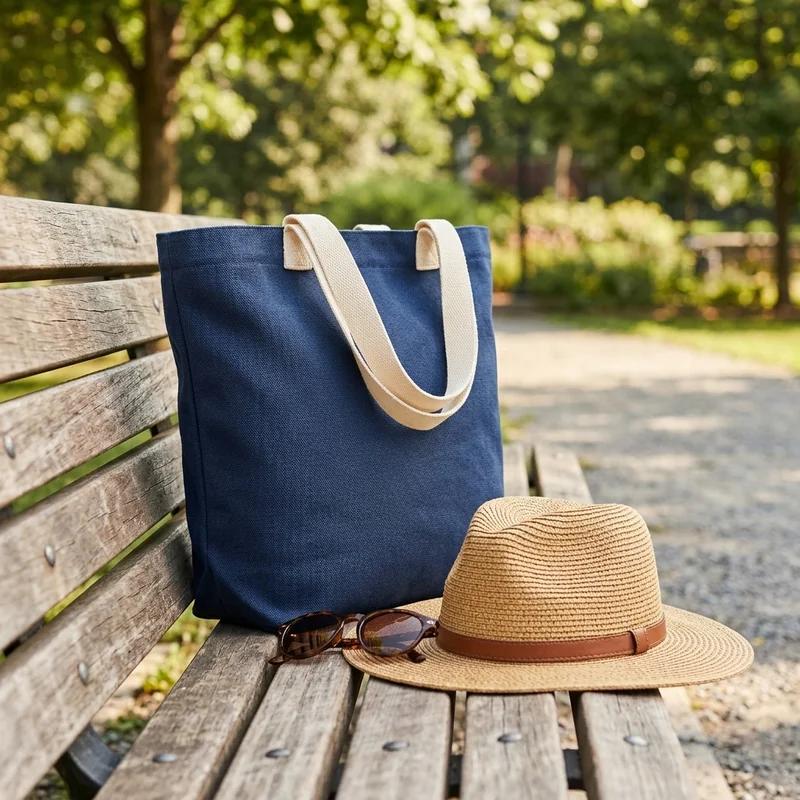 Summit Cotton Canvas Tote Navy thumb 3