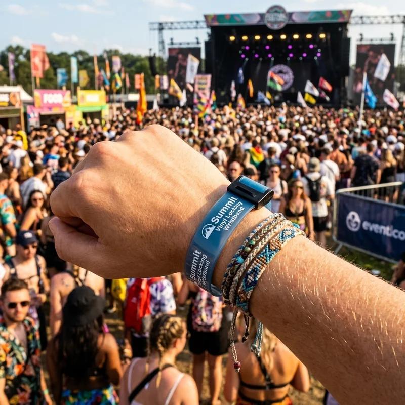 Summit Vinyl Locking Wristband thumb 2