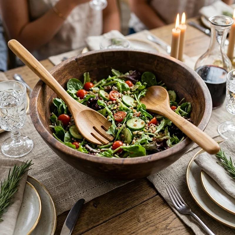 Urban Loft Bamboo Salad Servers thumb 3