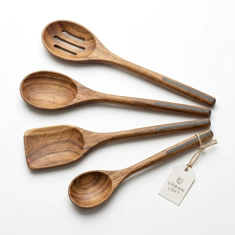 Urban Loft Wooden Kitchen Spoon Set thumb 2