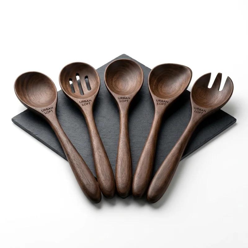 Urban Loft Wooden Kitchen Spoon Set thumb 4