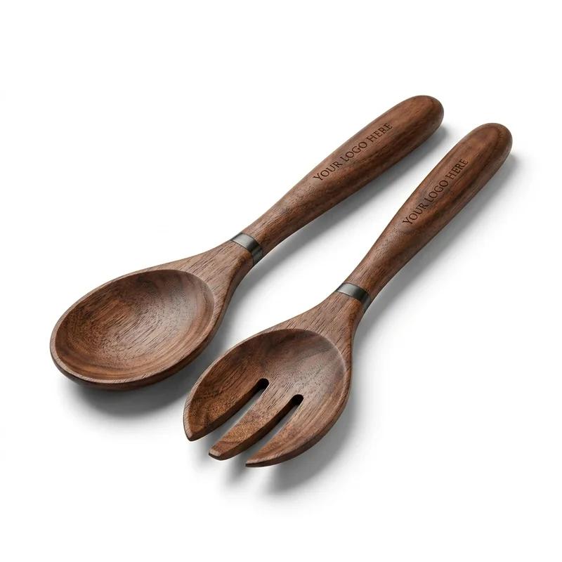Urban Loft Wooden Salad Server Set thumb 2