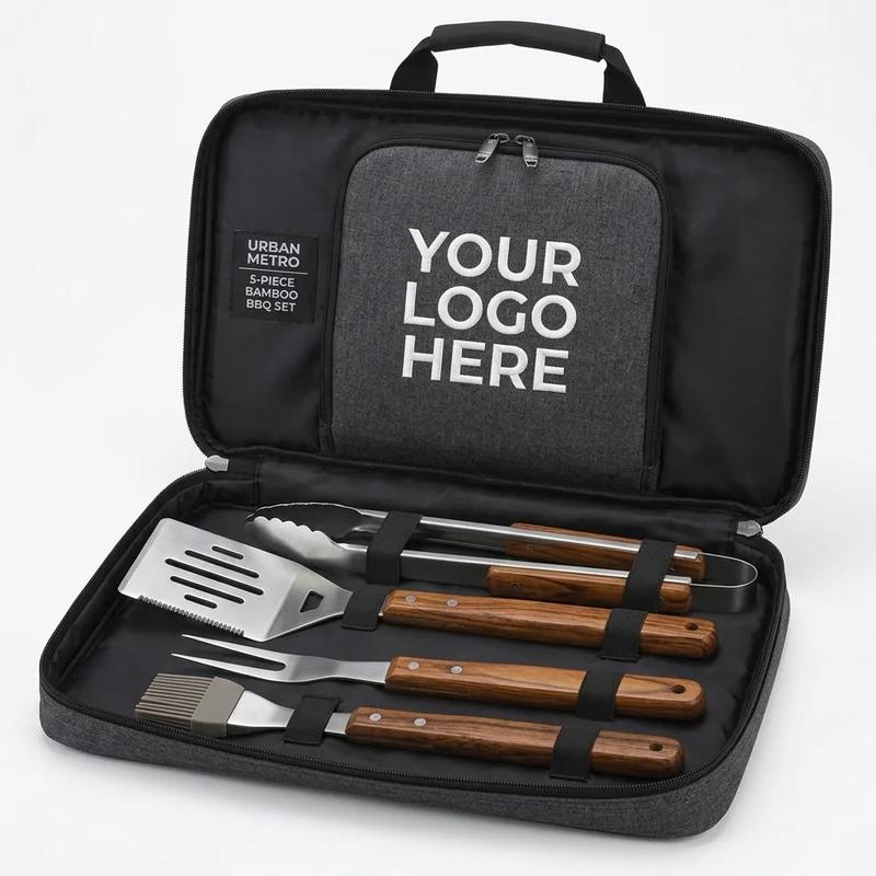 Urban Metro 5-Piece Bamboo BBQ Set thumb 2