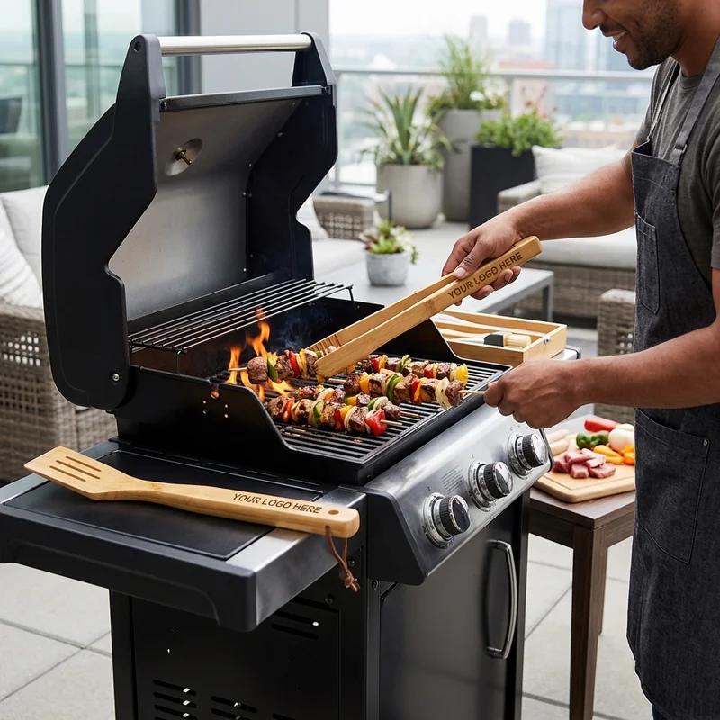 Urban Metro 5-Piece Bamboo BBQ Set thumb 3