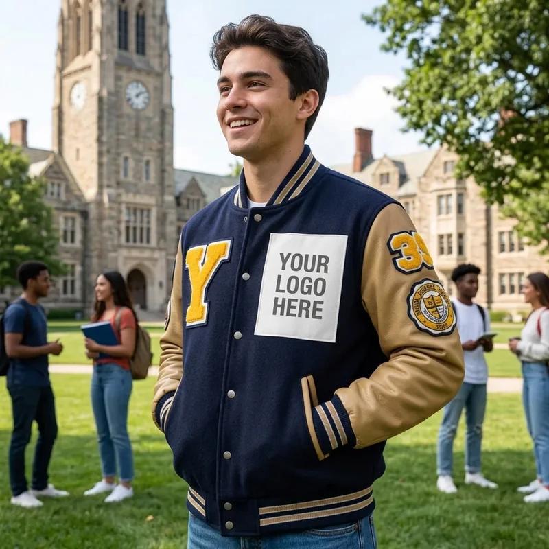 Varsity Jacket with Patches thumb 3
