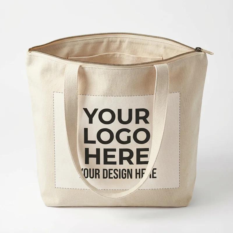 Zippered Tote Bag