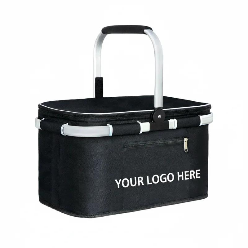 XL Folding Picnic Basket Cooler 35L