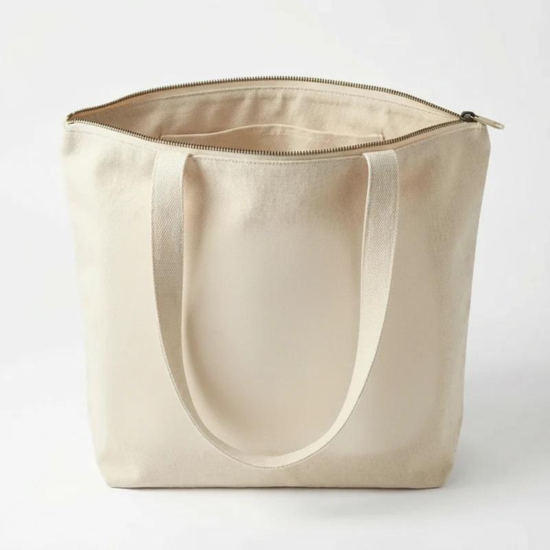 Zippered Tote Bag