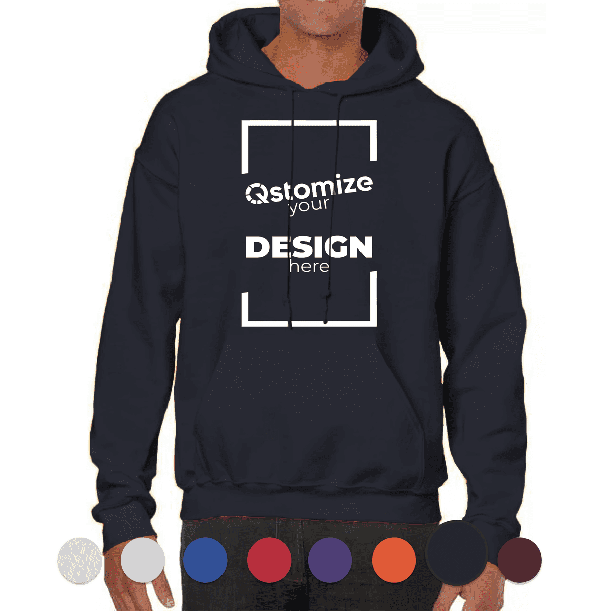 Custom Sweatshirts, GILDAN Blend Hooded Sweatshirt