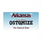 Qstomize.com - Arkansas Personalized License Plate 