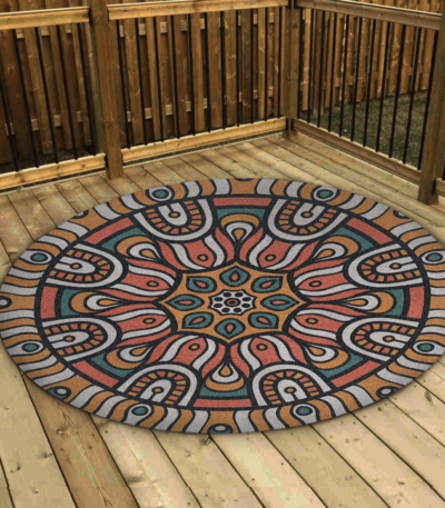 Custom Outdoor Area Rug 5′-Qstomize.com