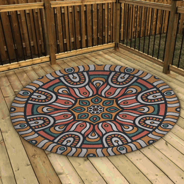 Custom Outdoor Area Rug 5′-Qstomize.com