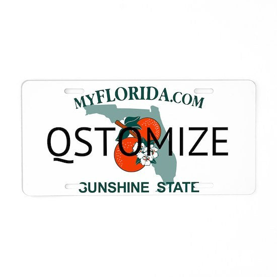 Qstomize.com - Capture the Spirit of Florida with a Custom License Plate 