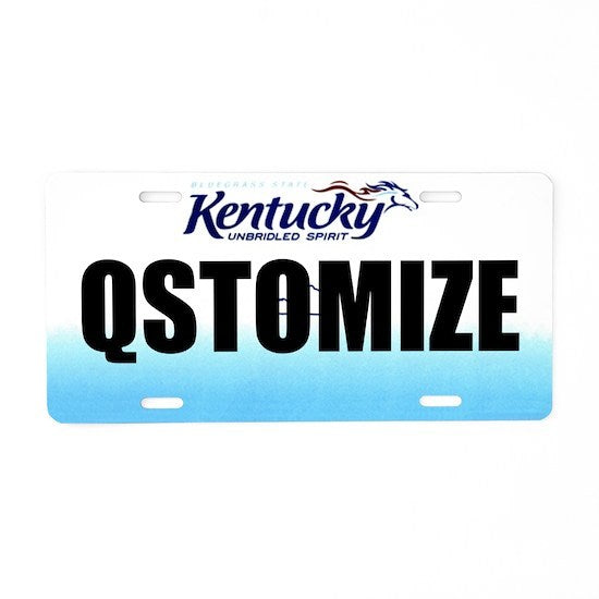 Qstomize.com - Unique Kentucky Personalized Plate - Rust-Free Construction 